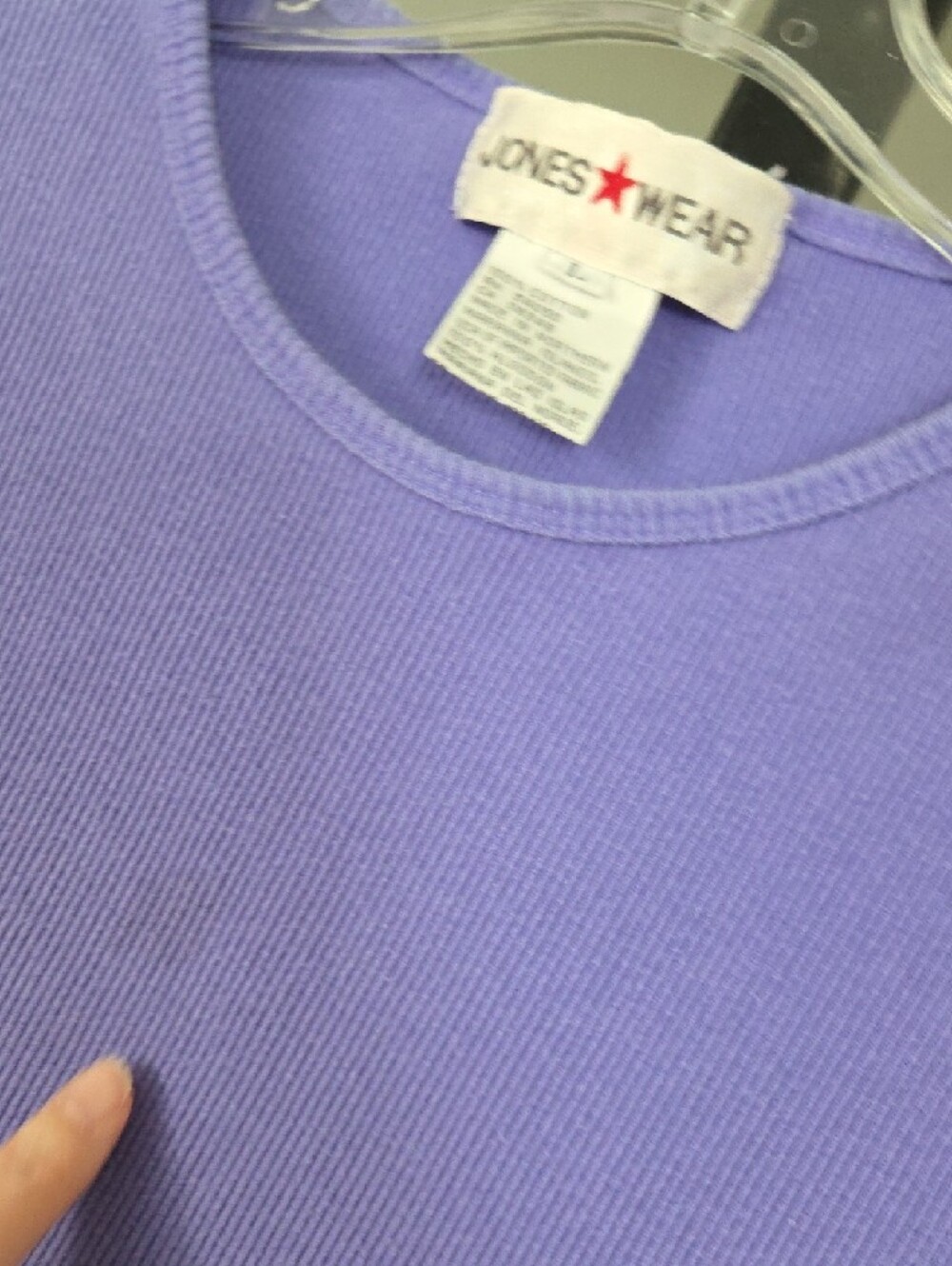 Jones Wear Lavender Ribbed Tank Top - Picture 5 of 7